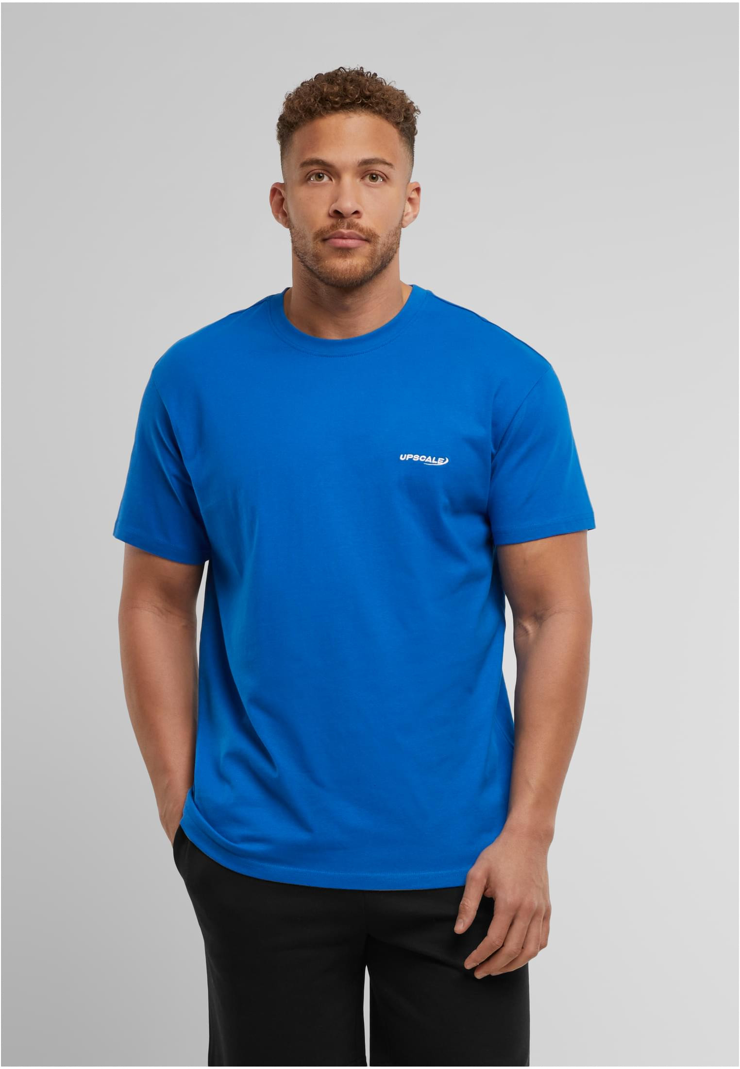 T-shirt med logotyp bröst – cobaltblue (4XL cobaltblue)