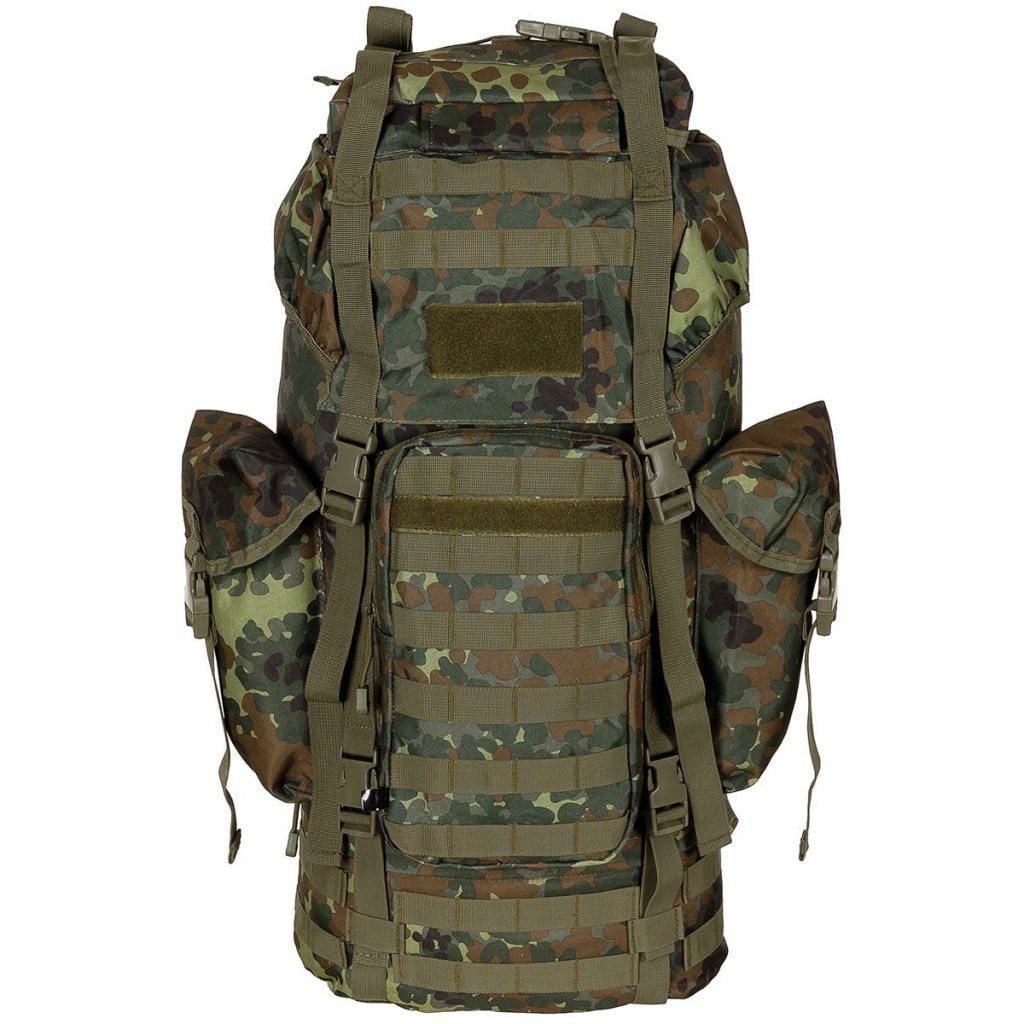Vandringsryggsäck BW combat med MOLLE - camo (BW Camo)