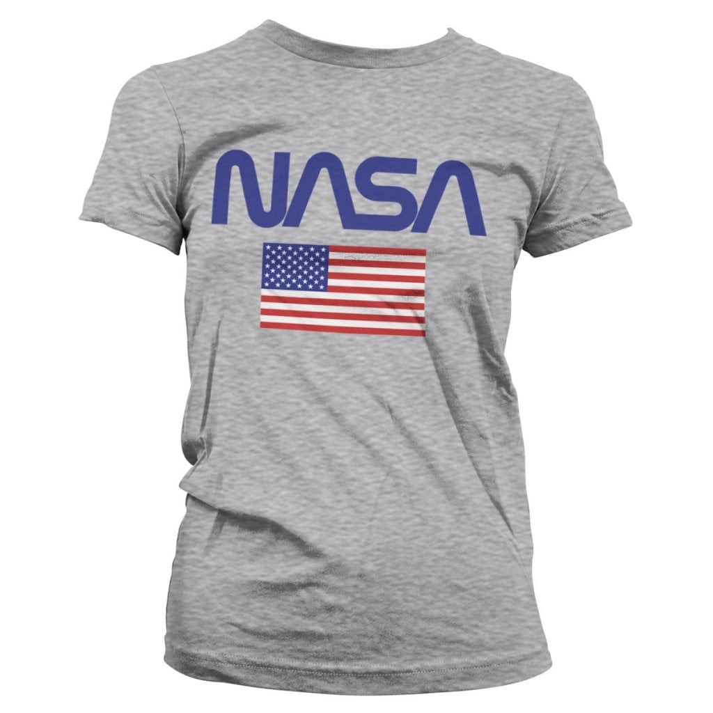 NASA - Old Glory Girly Tee (Gråmelerad L)