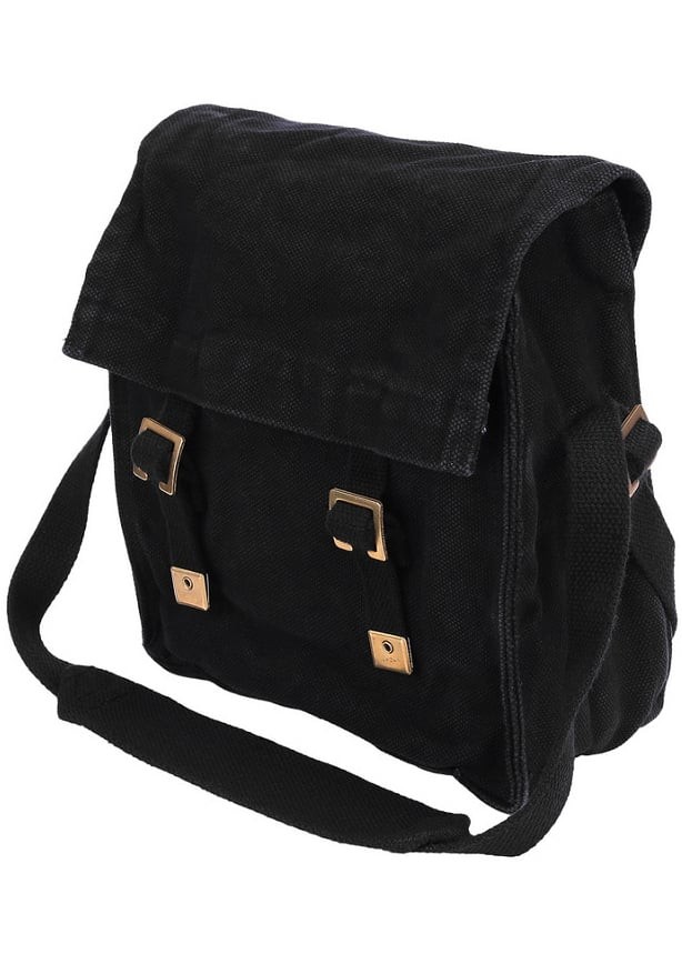Canvas axelväska (Black)