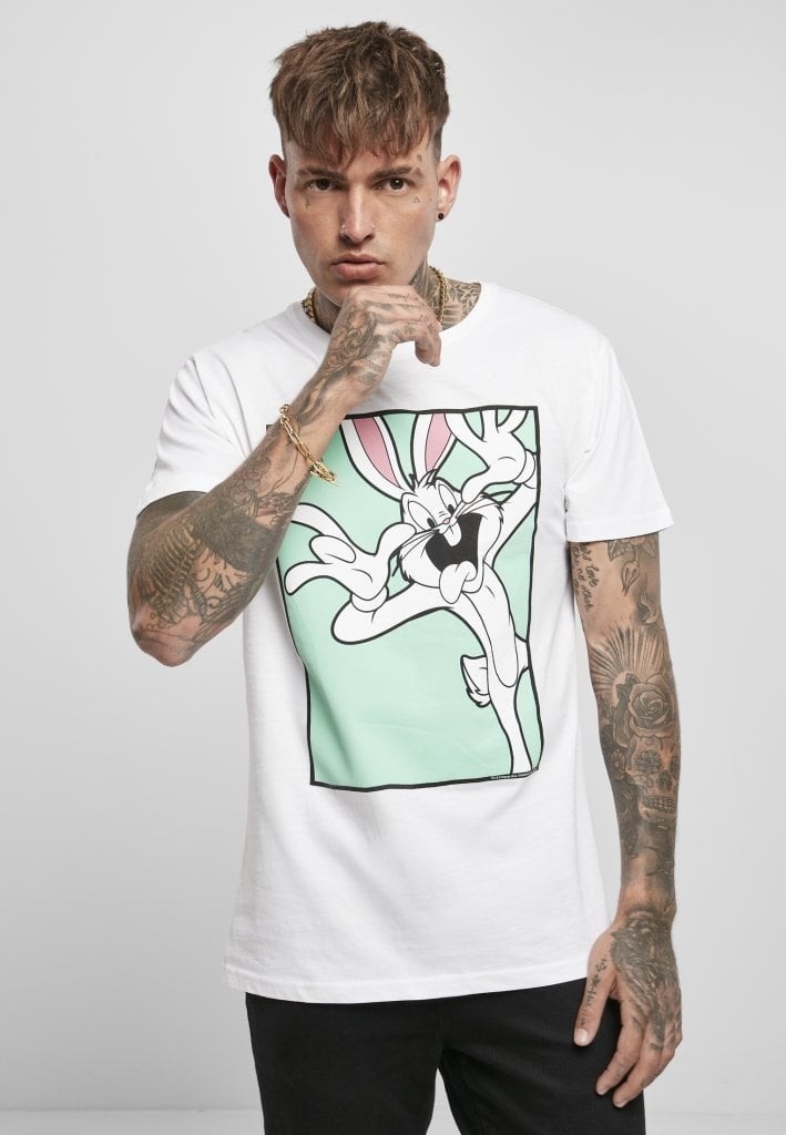 Looney Tunes Bugs Bunny Funny Face T-shirt (L white)