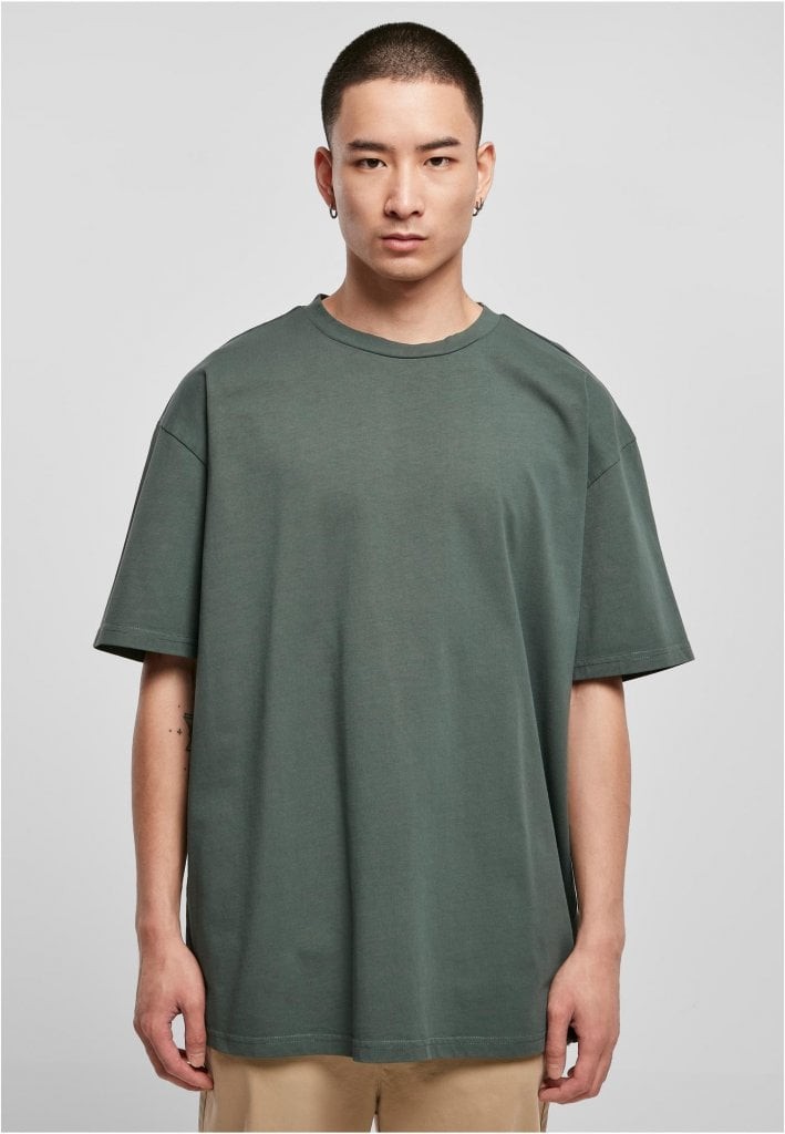 Tung oversized T-shirt herr (3XL bottlegreen)