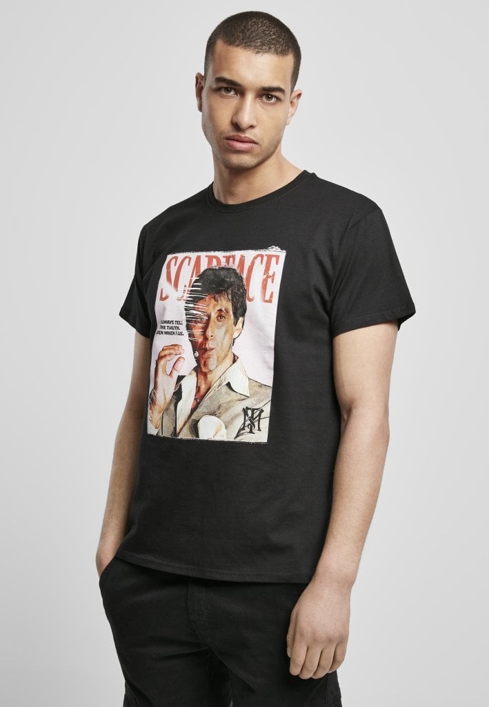 Scarface magazine t-shirt herr (L Svart)