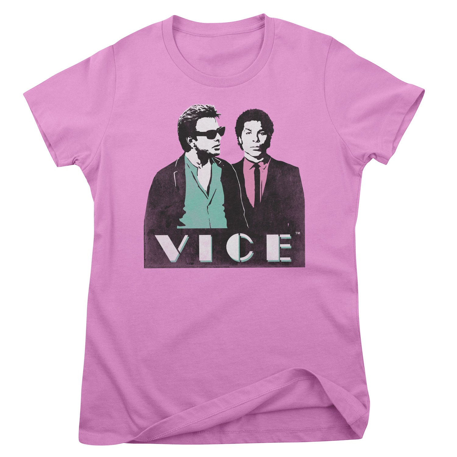 Crockett & Tubbs Vice Girly Tee (L Pink)