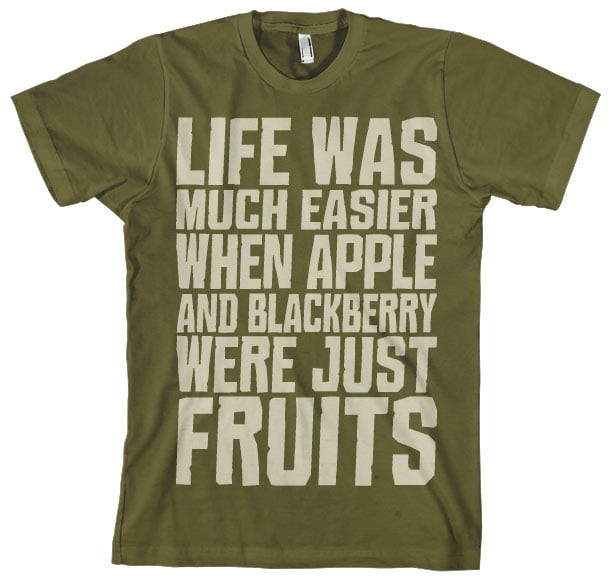 Life Was Easier... T-Shirt (Olive XXL)