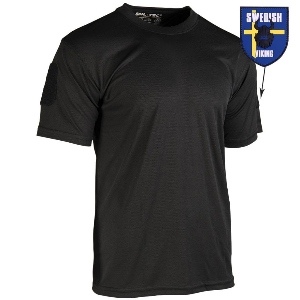 Funktions T-shirt med patch - Swedish Viking (M)
