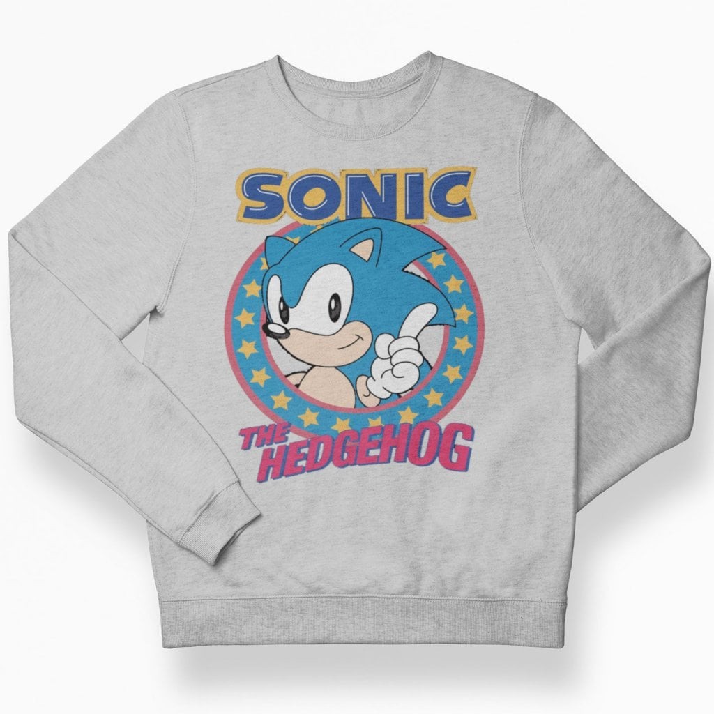 Sonic The Hedgehog barn sweatshirt (Heather-Grey 11-12år)