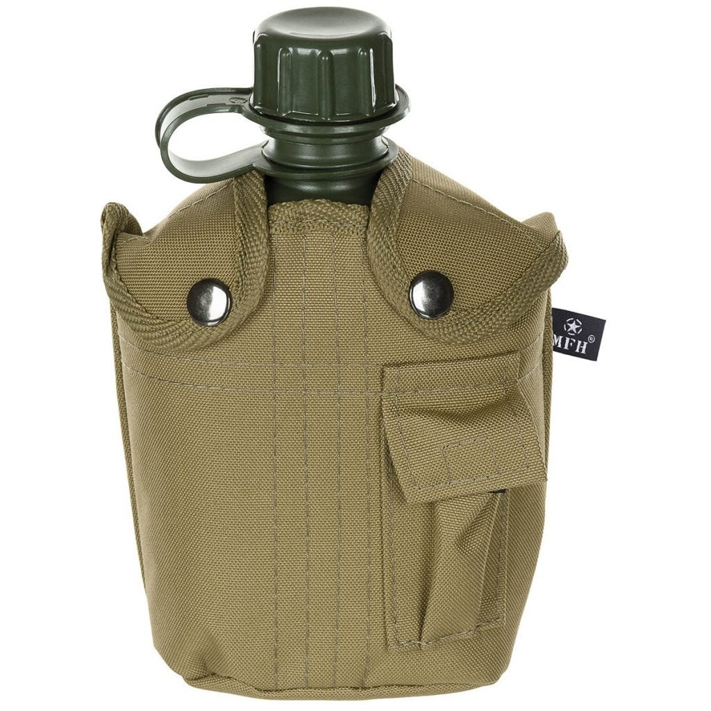 US fältflaska med fodral (coyote)