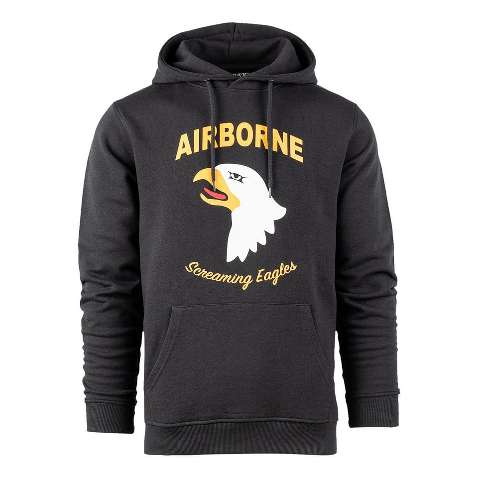 101st Airborne Eagle hoodie (L Dark Grey)