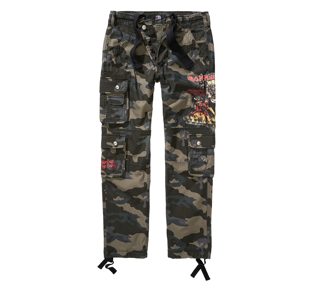The Number of the Beast, logotyp röd Iron Maiden Number of the Beast Camouflage Byxor – Dark Camo (L dark_camo)
