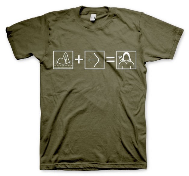 Arrow Riddle T-Shirt (L Olive)