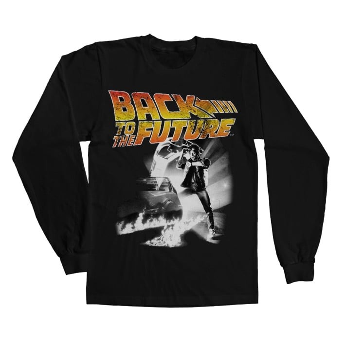 Back To The Future Poster Long Sleeve Tee (Black 3XL)