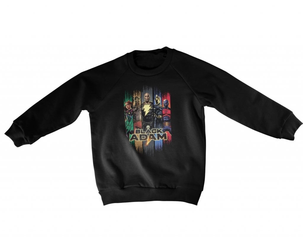 Black Adam Characters Kids Sweatshirt (3-4 år Black)