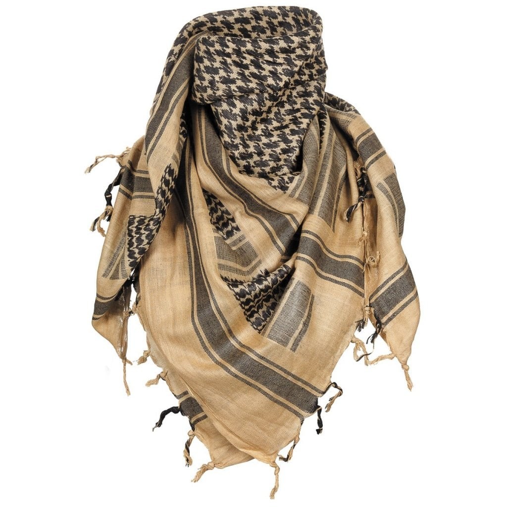 Shemagh sand/svart