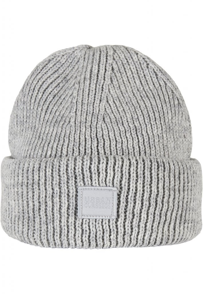 Knitted Wool Beanie (one size heathergrey)