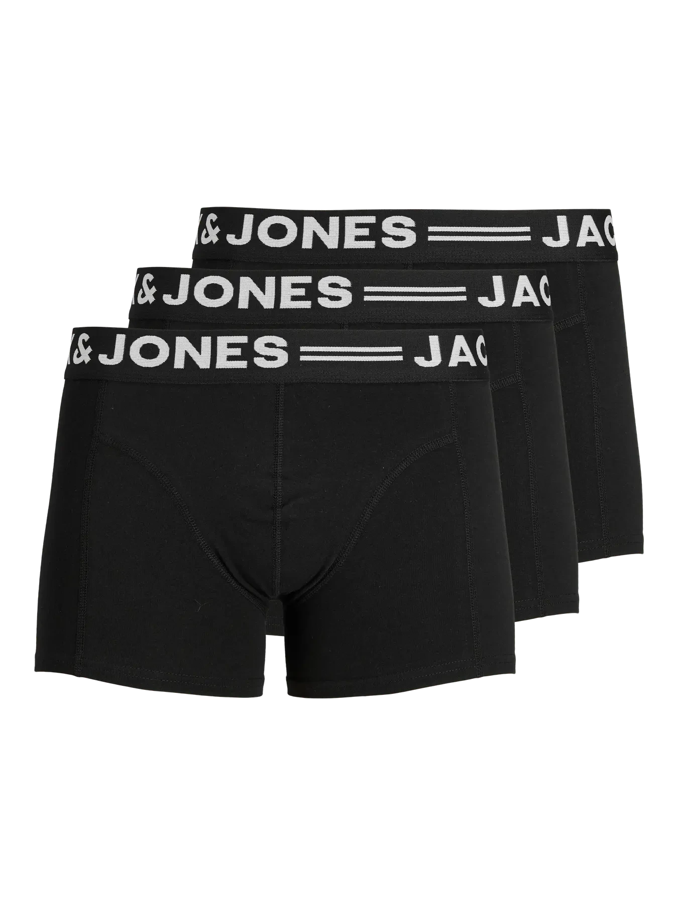 Boxershorts Jack & Jones 3-pack (Svart XXL)
