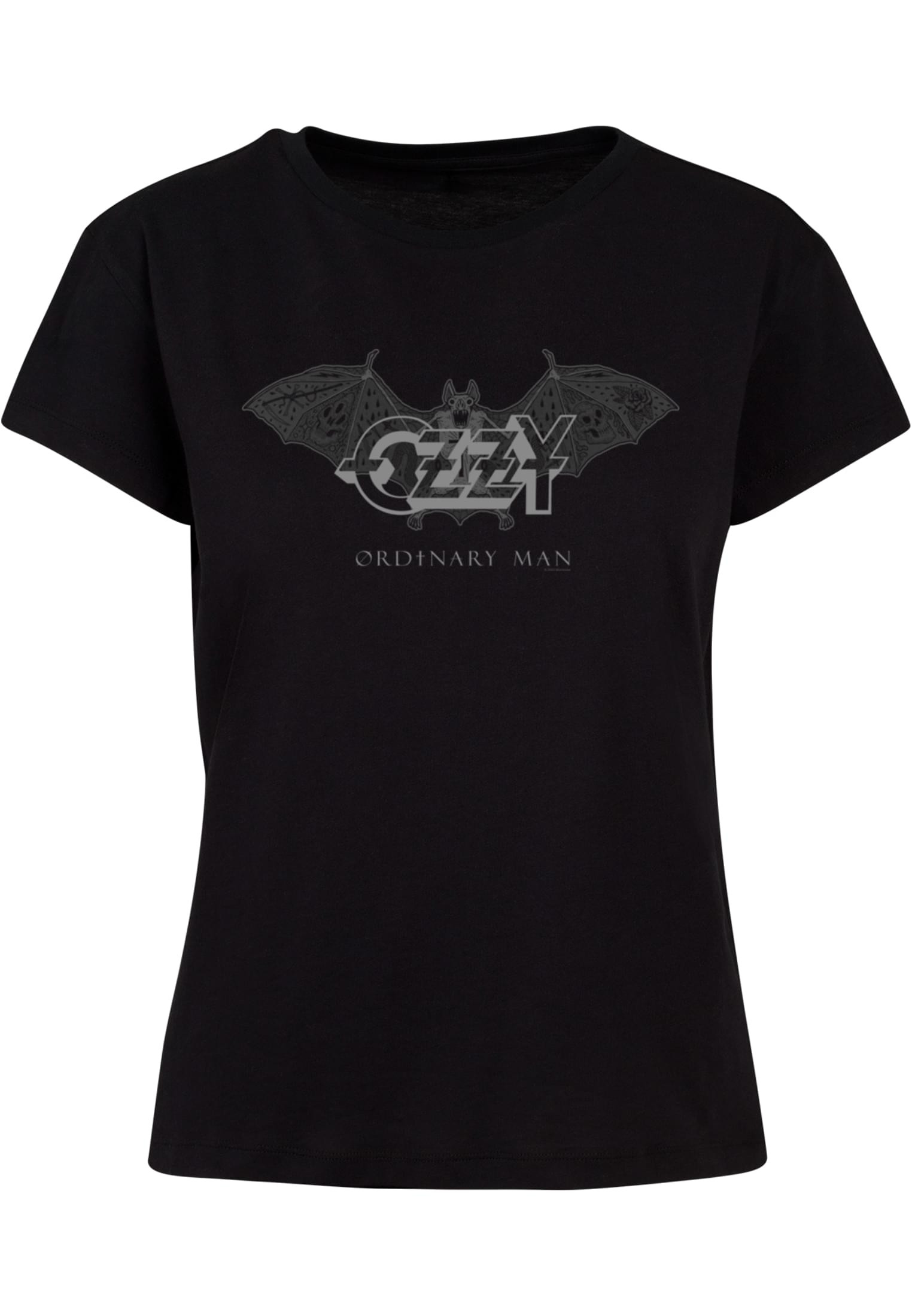 T-shirt med batmotiv med text – svart (M svart)