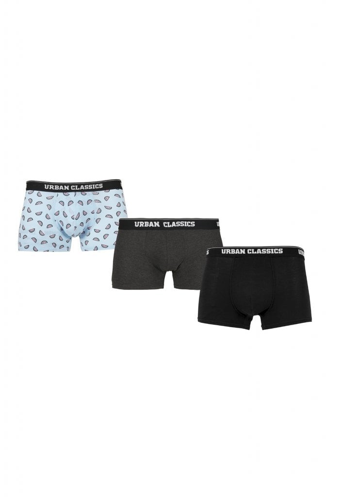 Boxershorts med papegoja (Melon/grå/svart S)