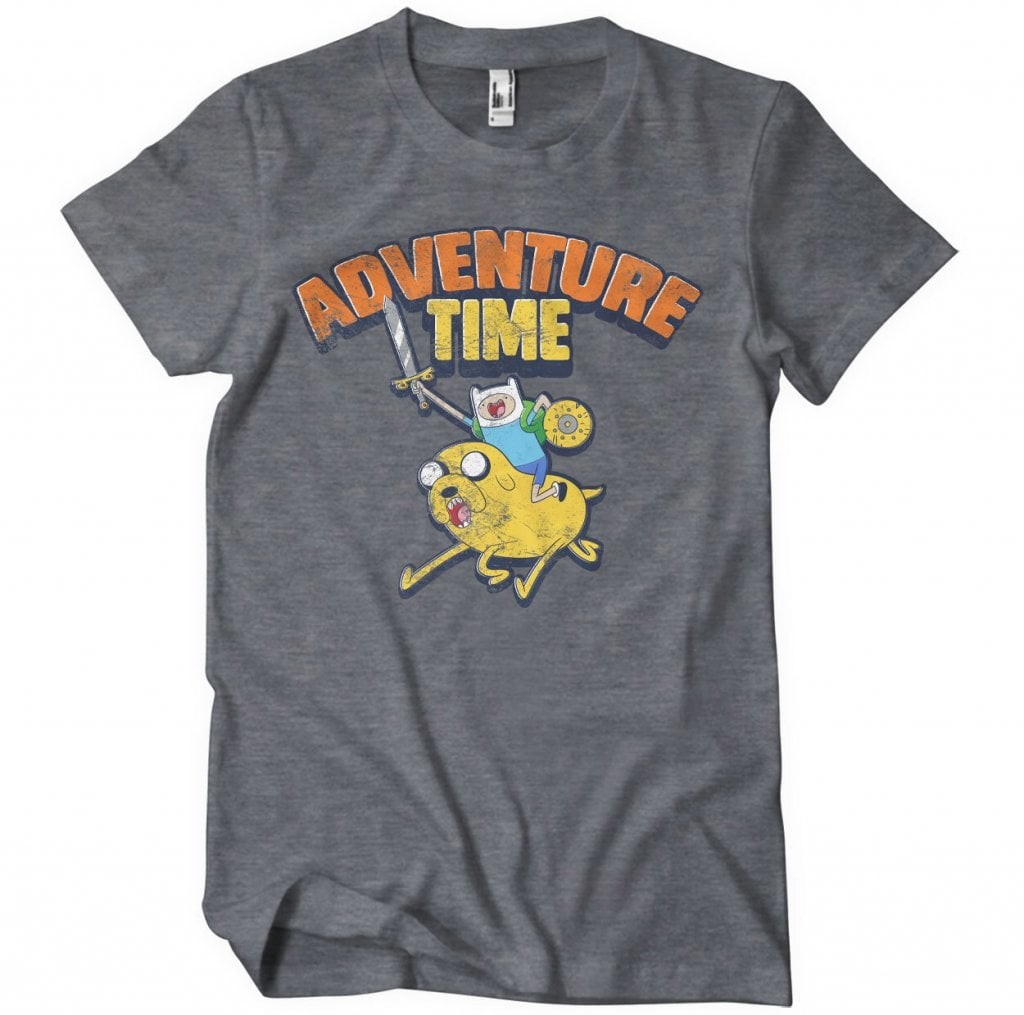 Adventure Time Washed T-Shirt (DarkHeather L)