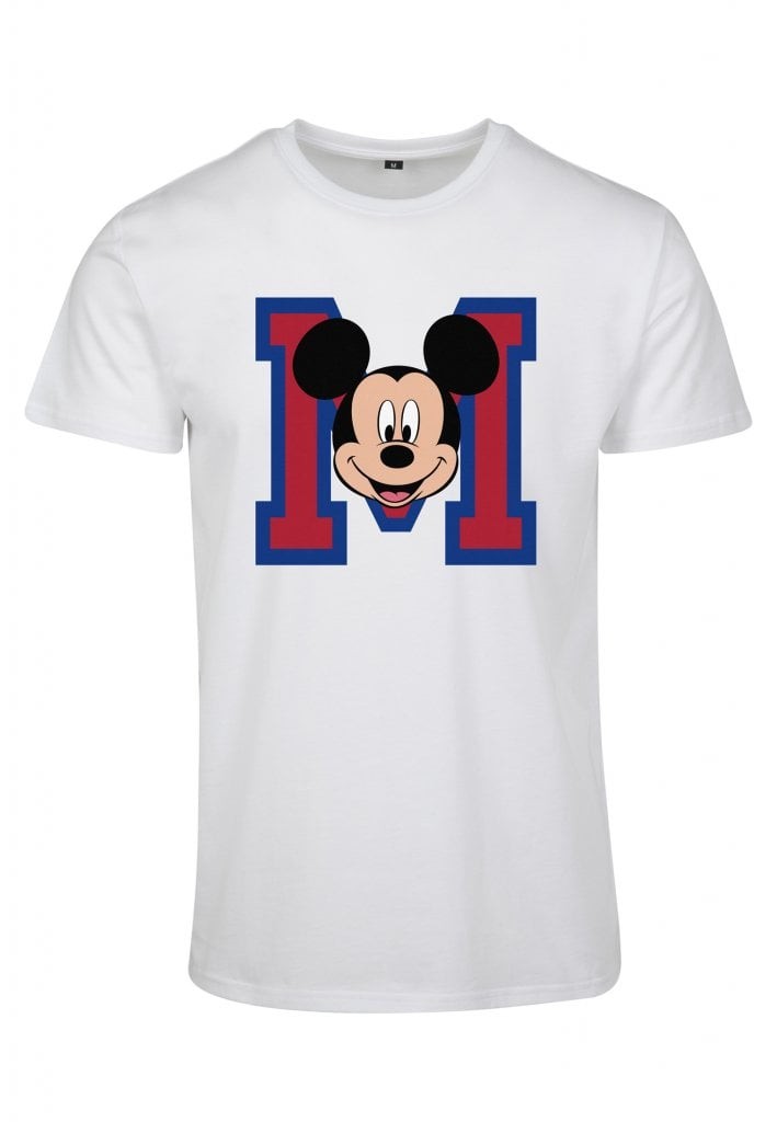 Mickey Mouse M Face T-shirt (L white)