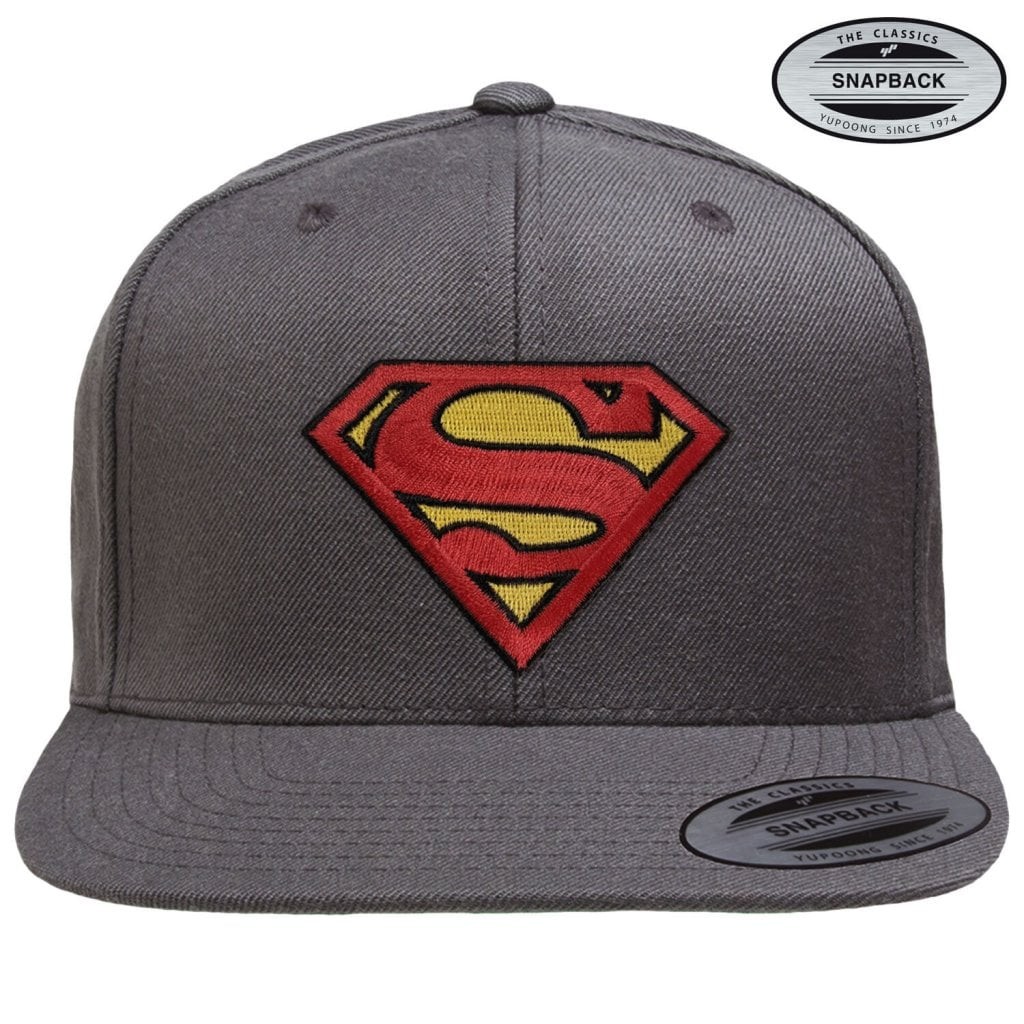 Superman Premium Snapback Cap (DarkGrey)