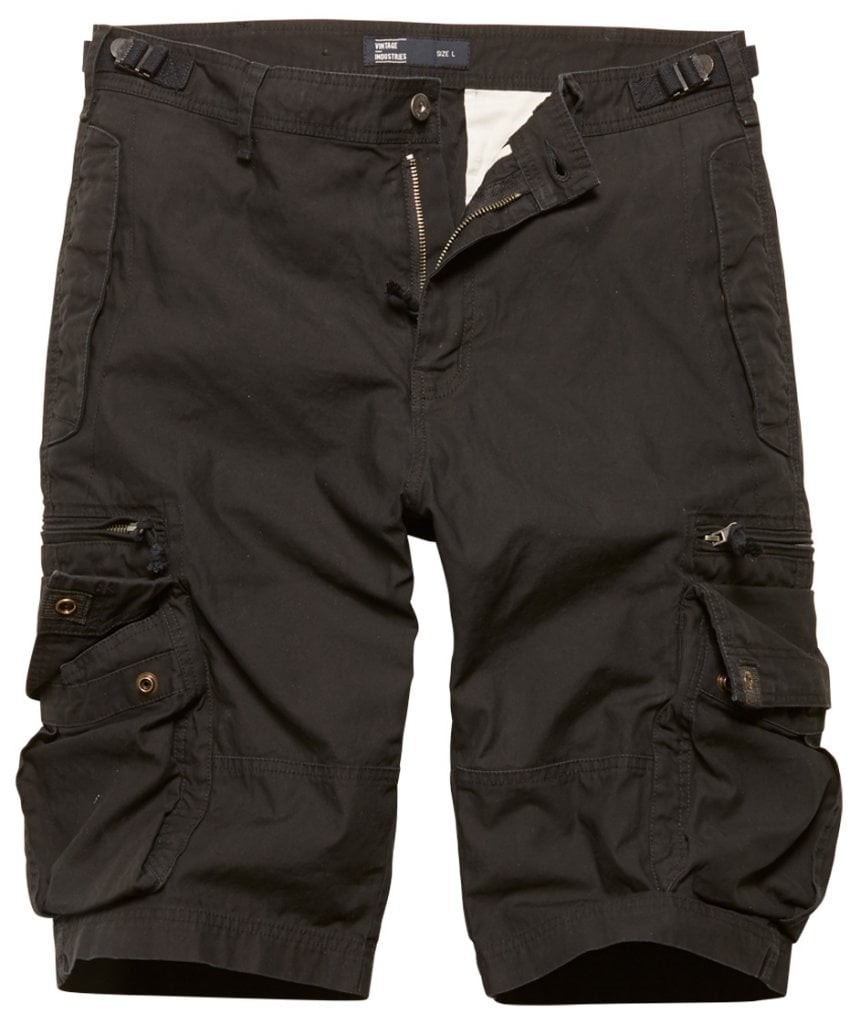 3/4 loose fit cargo shorts herr (black 3XL)