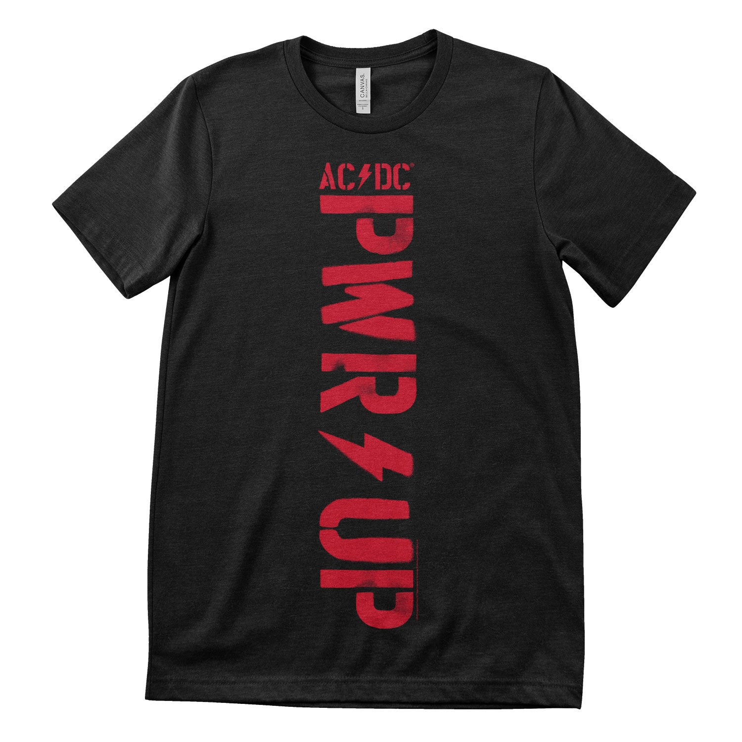AC/DC - PWR-Up Vertical Logo T-Shirt (3XL Black)