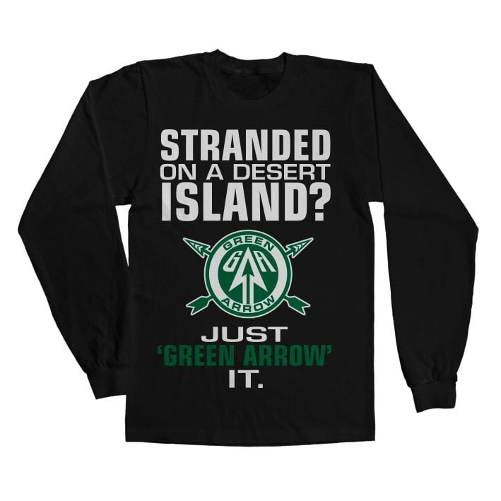 Arrow - Just Green Arrow It Long Sleeve Tee (Black L)