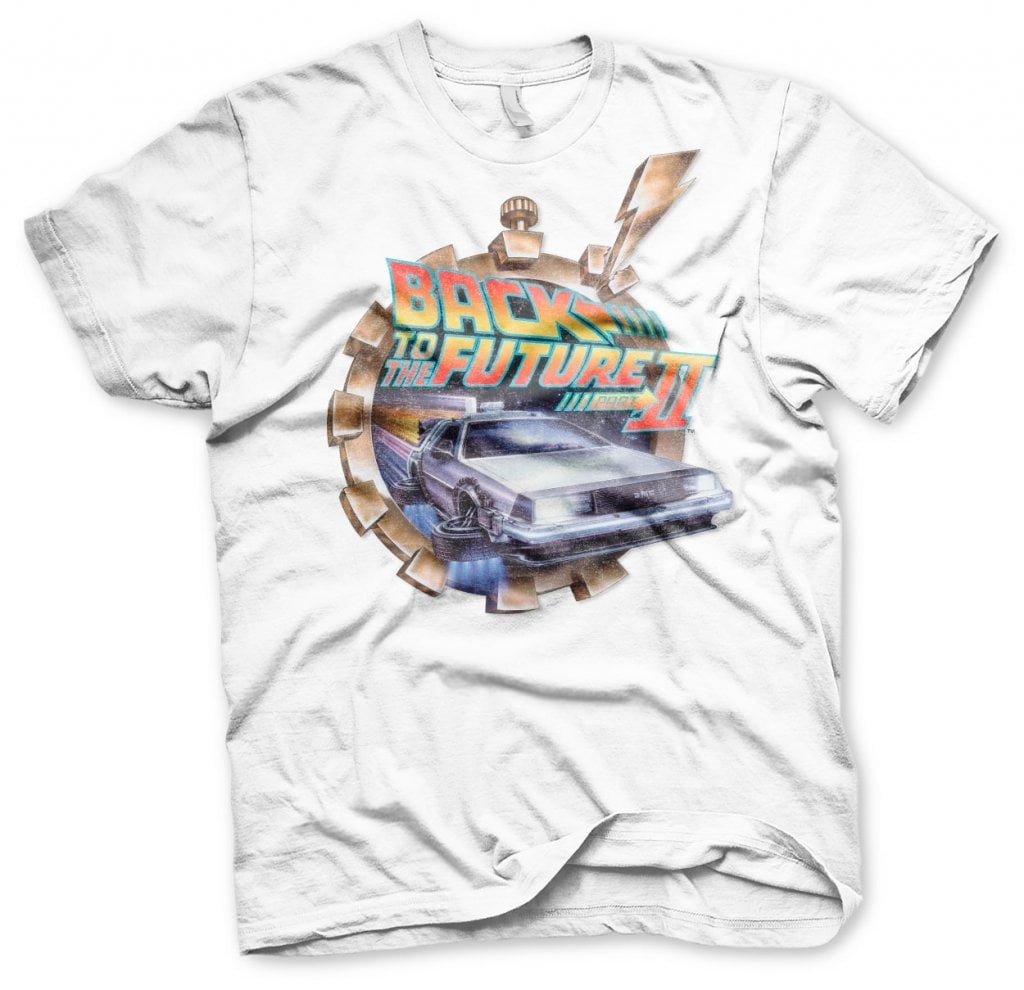 Back To The Future Part II Vintage T-Shirt (S White)