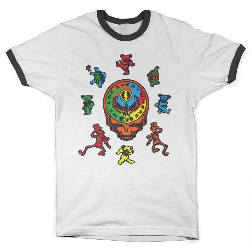 Dead Egyptian Ringer Tee (S WhiteBlack)