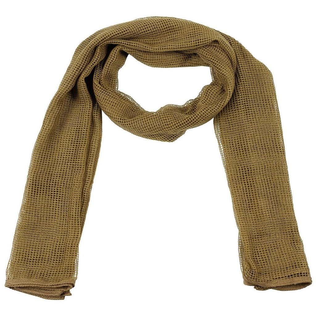 Nätsjal scrim scarf coyote tan