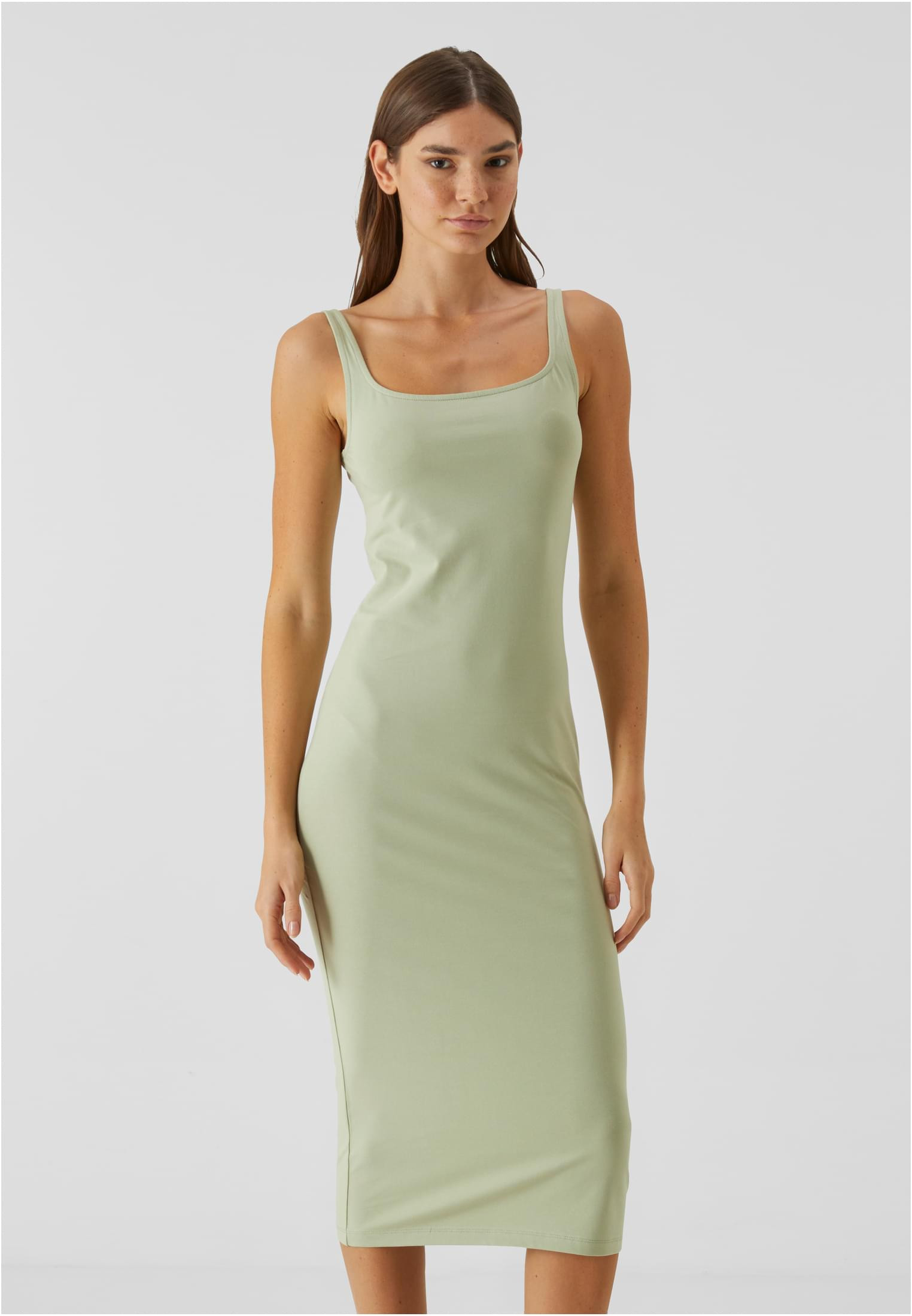 Basic Long Jersey Klänning (3XL softsalvia)