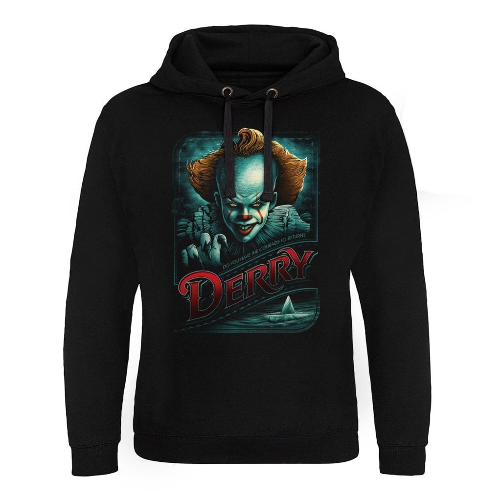IT - Pennywise in Derry Epic Hoodie (Black L)
