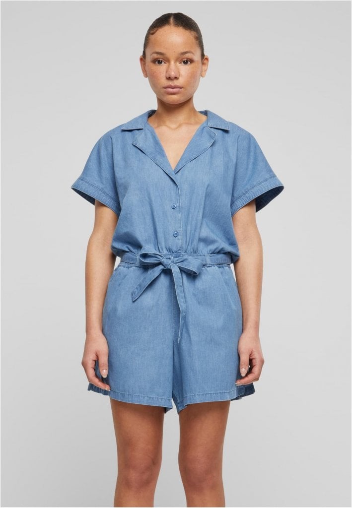 Jeans jumpsuit dam (skyblue washed 3XL)