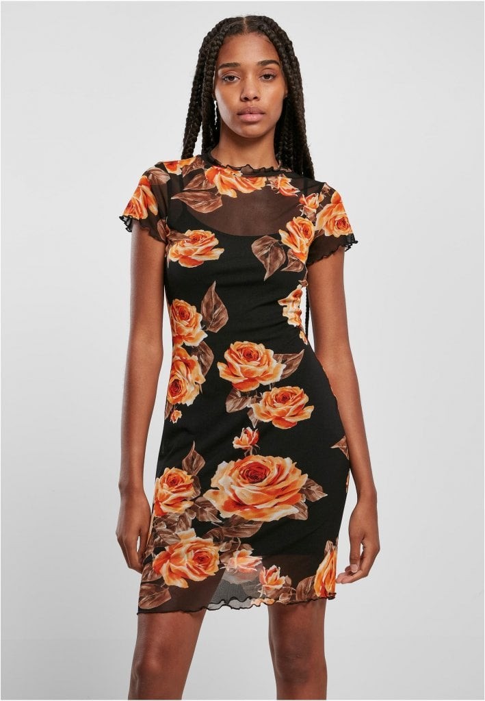 Ladies Mesh Double Layer Dress (XS mangorose)