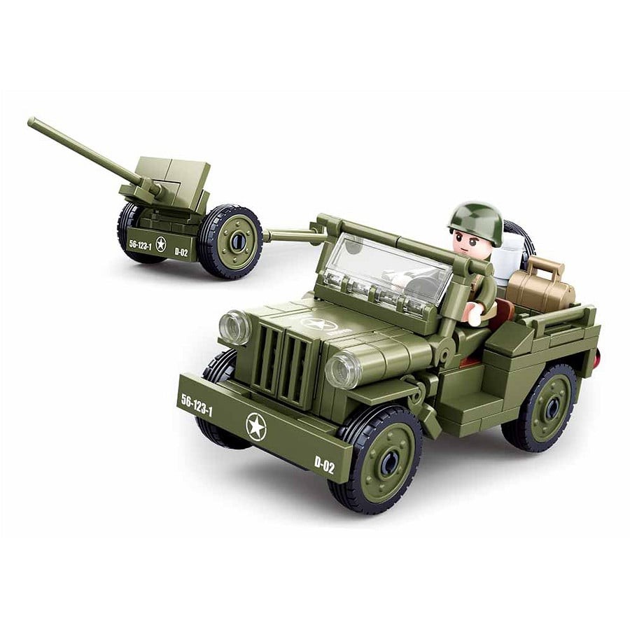 Allied jeep with Anti-Aircraft guns - Sluban - M38-B0853