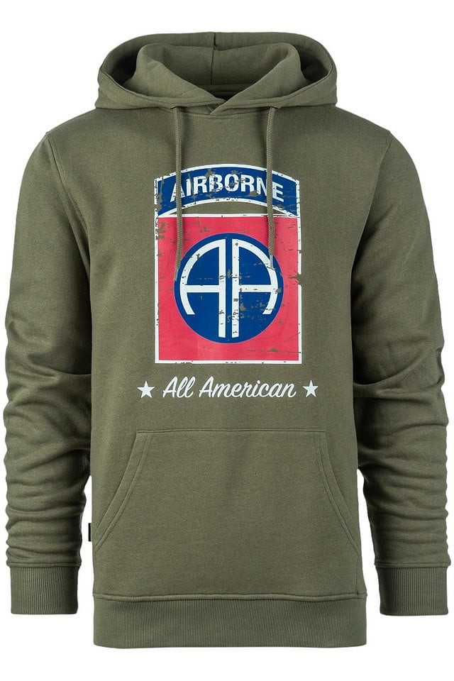 82nd Airborne Division hoodie (3XL Green)