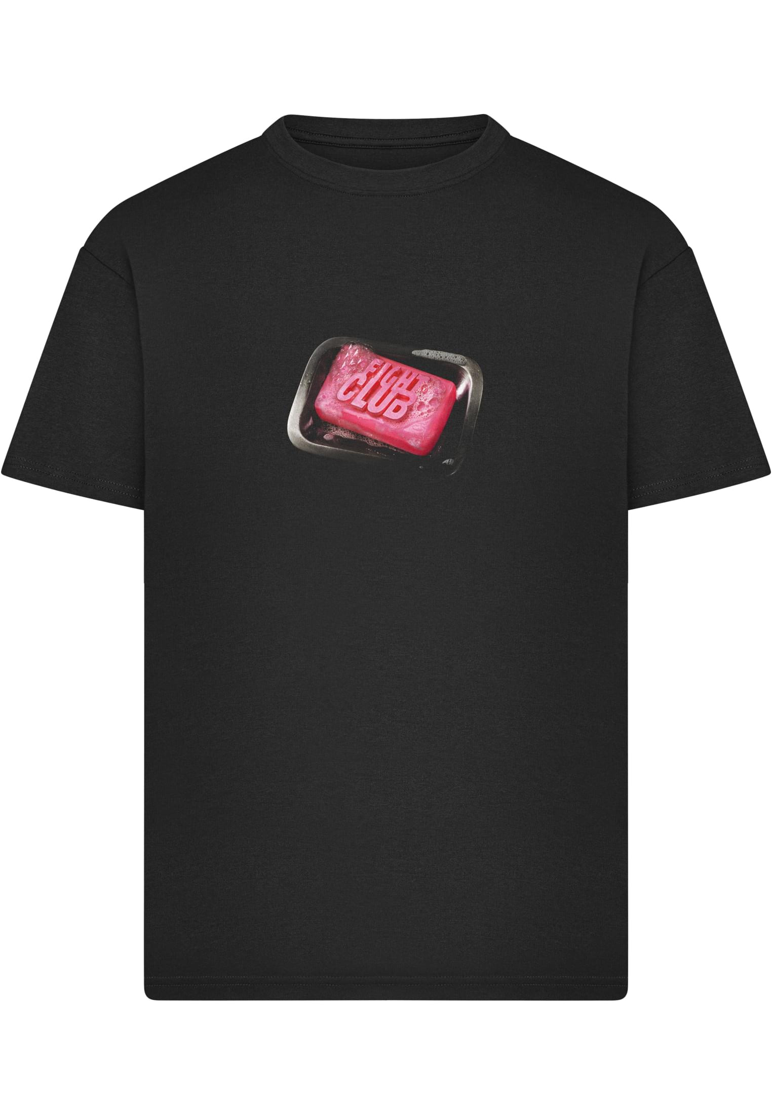 T-shirt för herr i bomullsjersey med fight – svart (L svart)