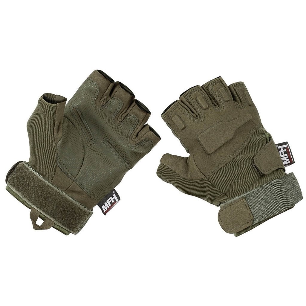 Tactical handskar fingerlösa (L OD green)
