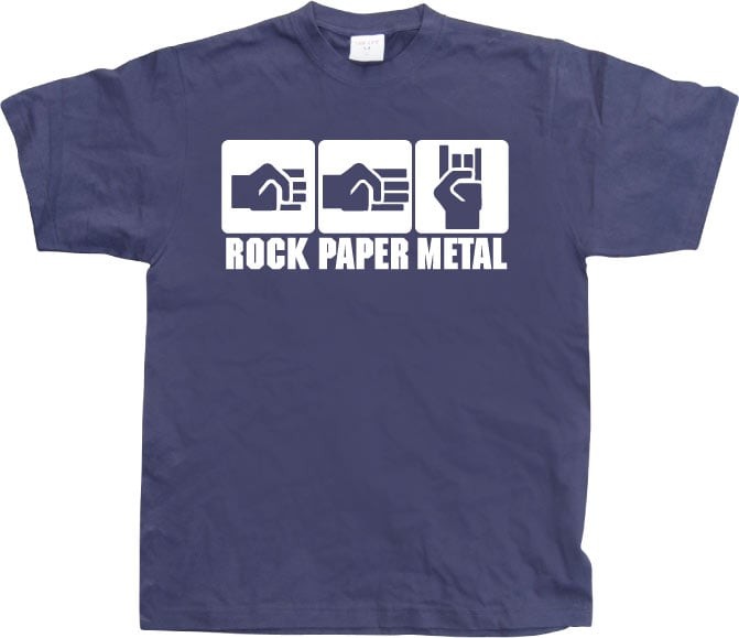 Rock-Paper-Metal (Navy XXL)
