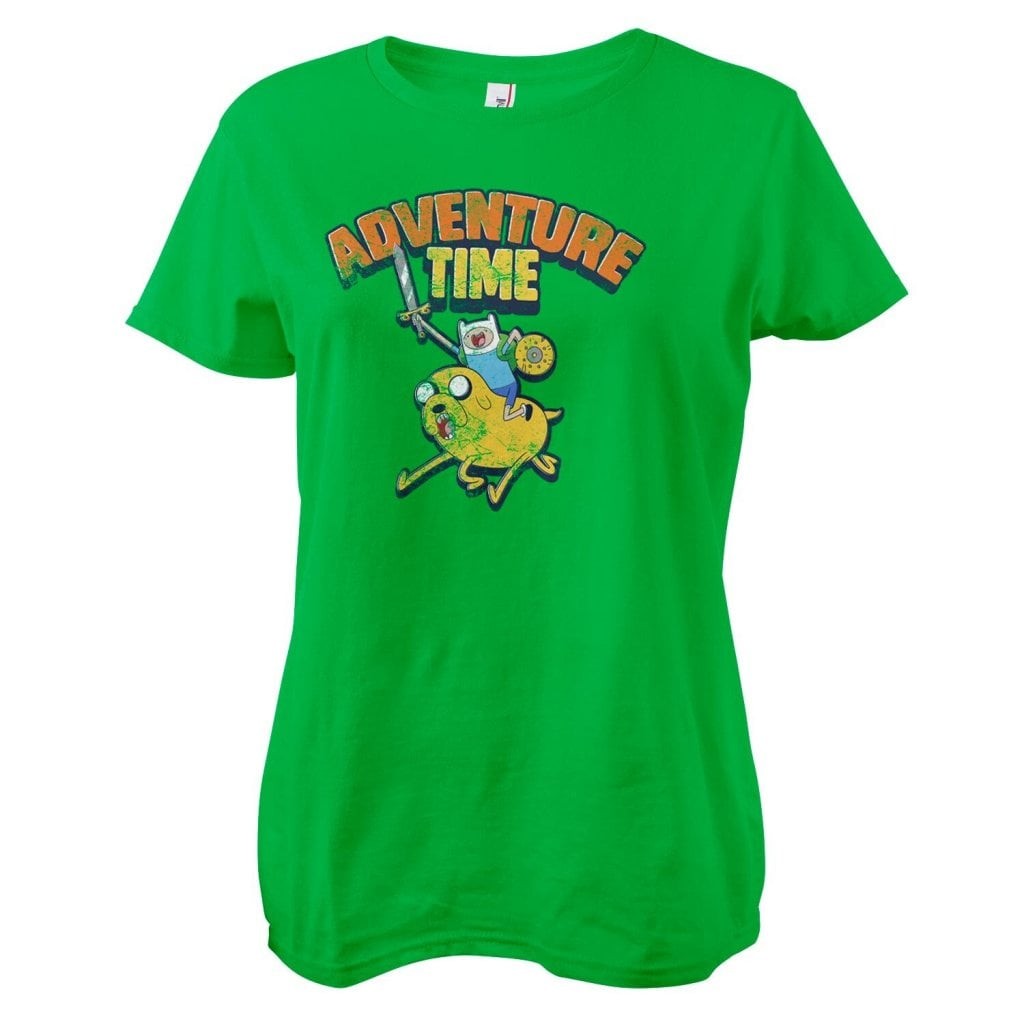 Adventure Time Washed Girly Tee (Green L)