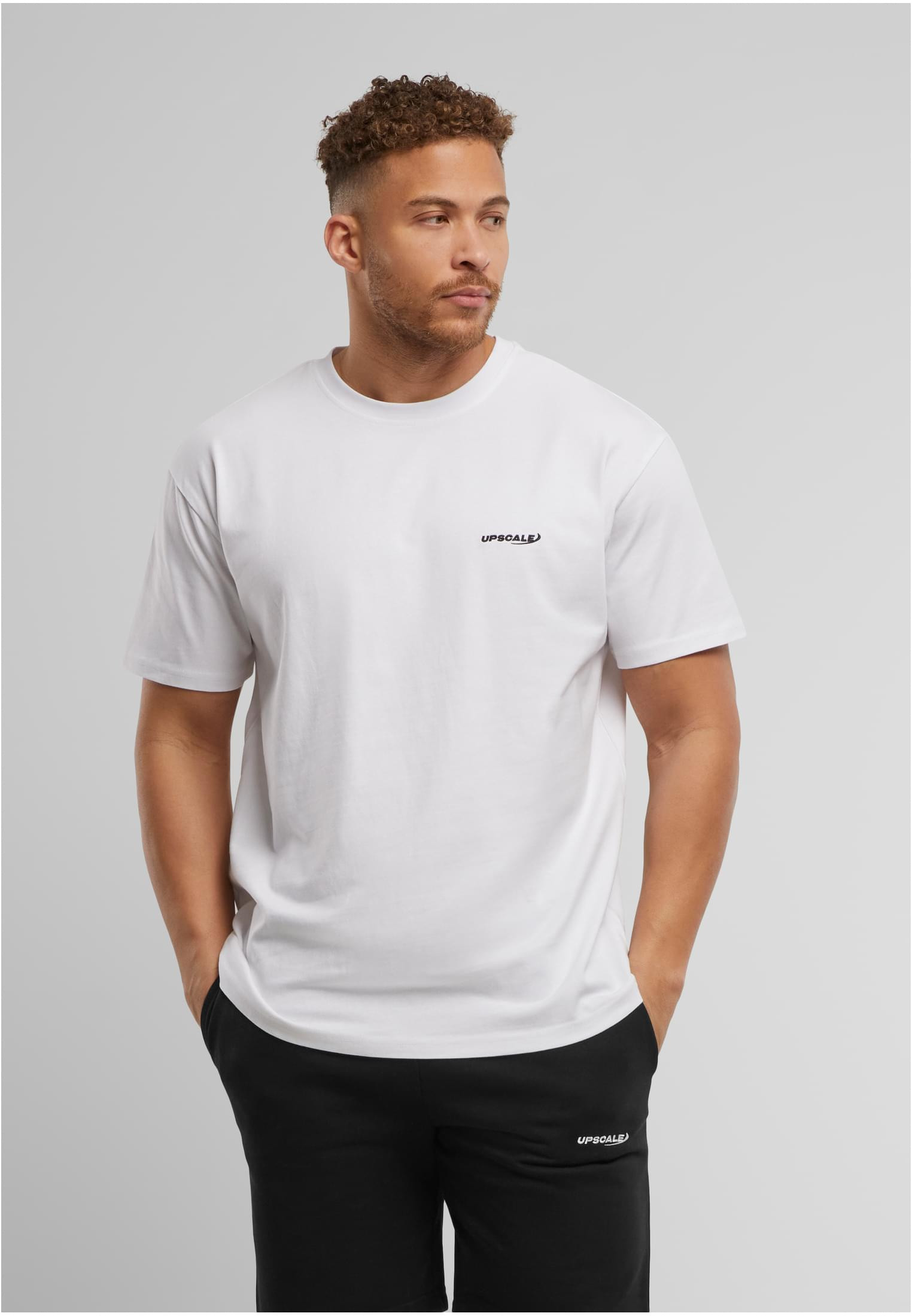 T-shirt med logotyp bröst – vit (4XL vit)