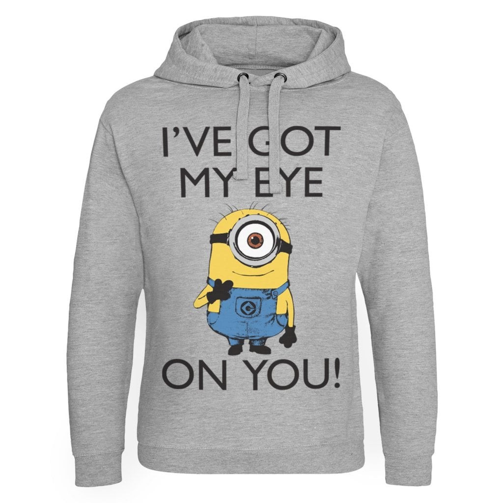 Minions - I Got My Eye On You Epic Hoodie Herr (Heather-Grey XXL)