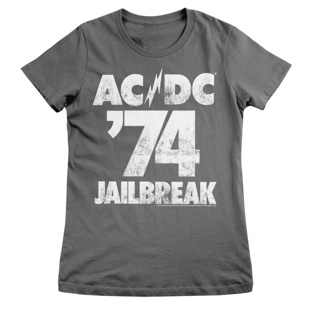 AC/DC 74 Jailbreak Girly Tee (DarkGrey L)