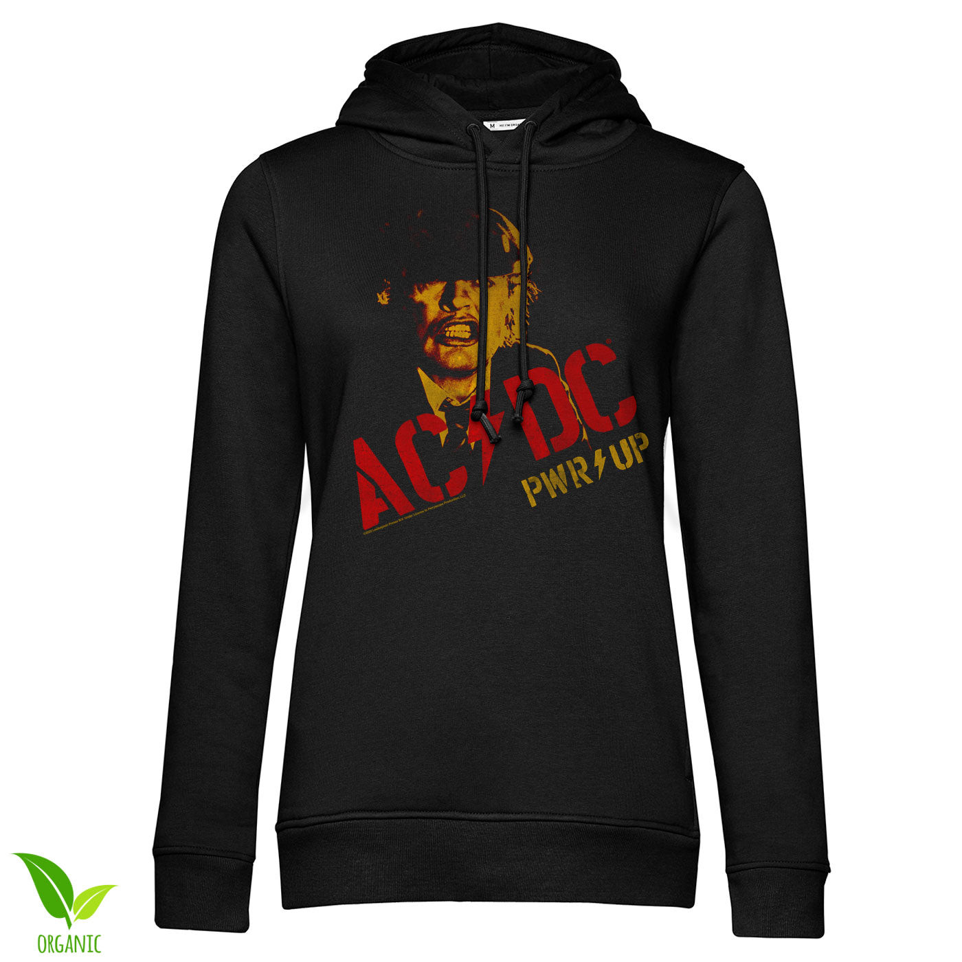 AC/DC Angus Young PWR-UP Girly Hoodie (L Black)