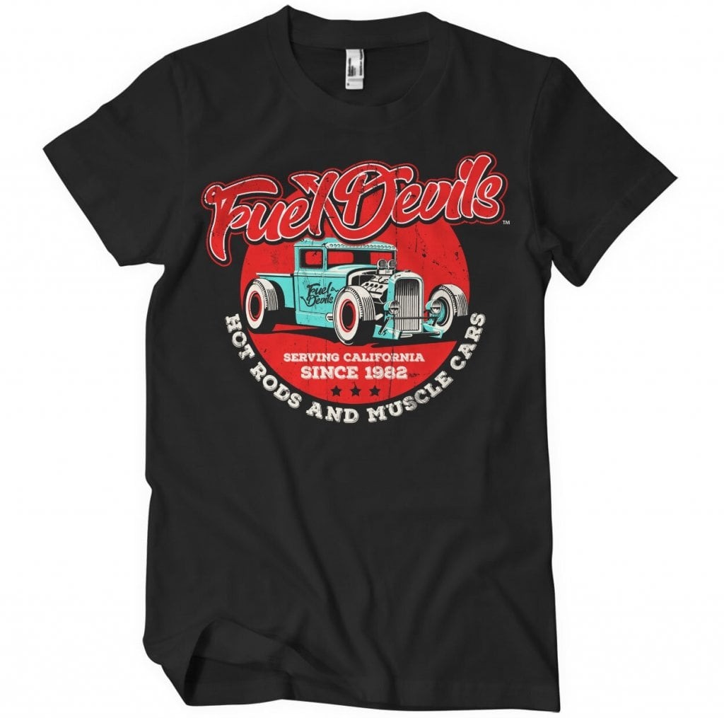 Fuel Devils - Serving California T-Shirt (Black L)