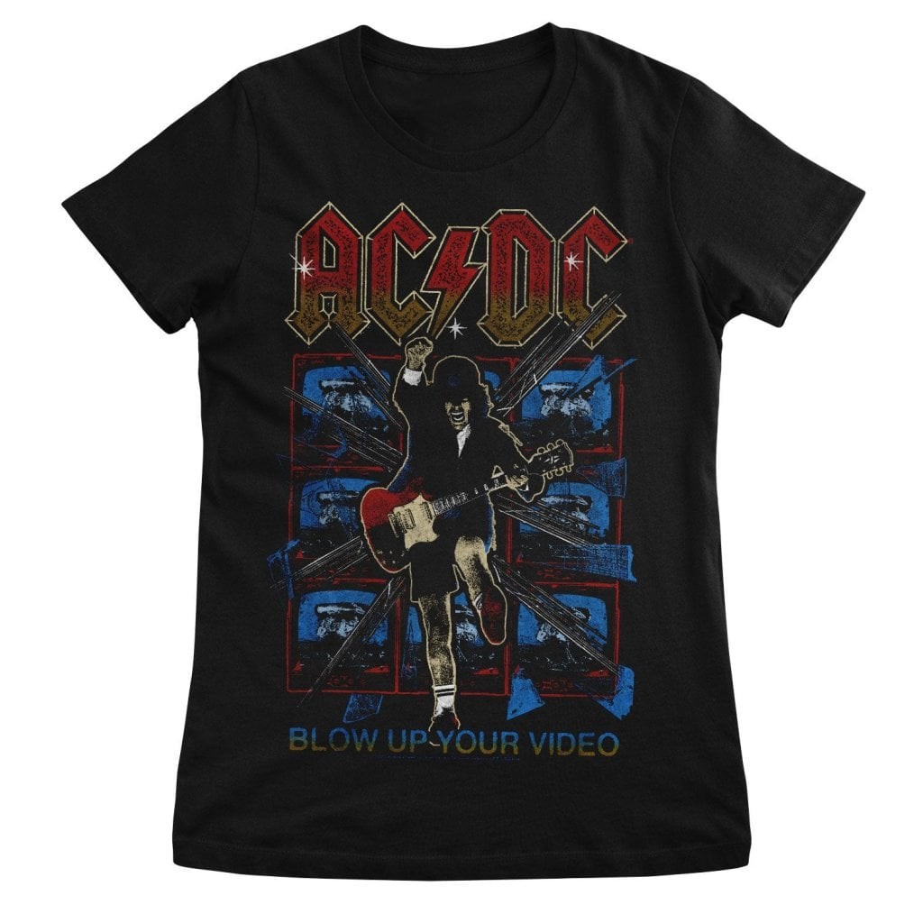 AC/DC - Blow Up Your Video Girly Tee (Black L)