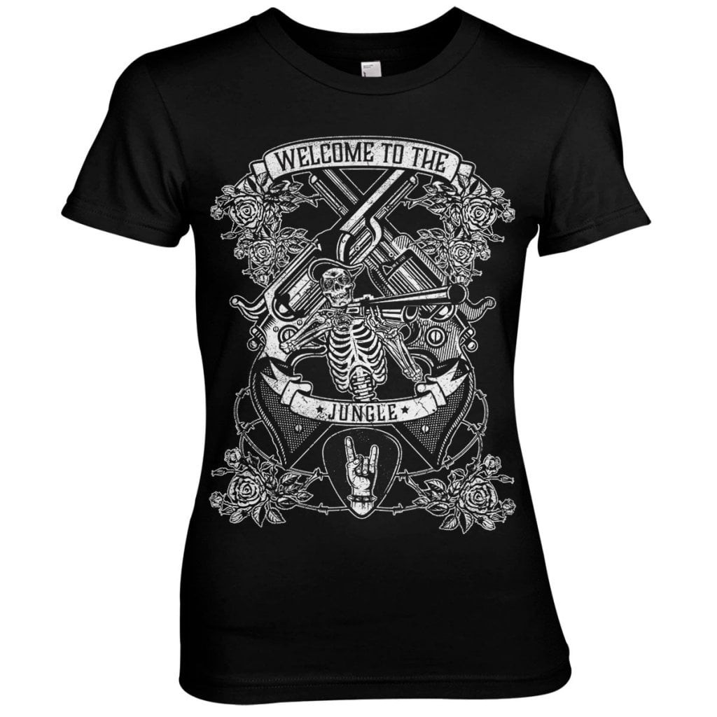 Welcome To The Jungle Girly Tee (Black L)
