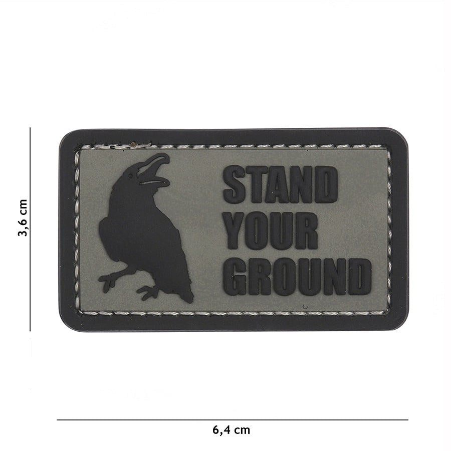 Stand your grand - Grå - PVC patch