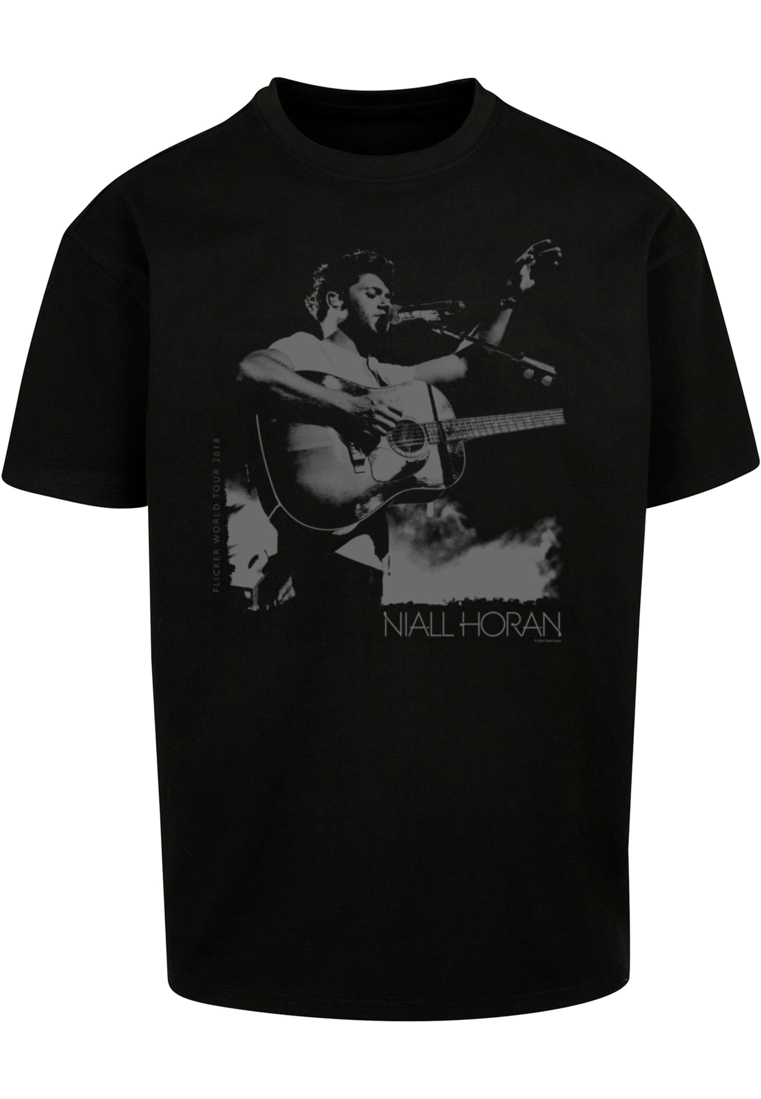 Musiker med gitarr Niall Horan Musiker T-shirt för herr – svart (XXL svart)